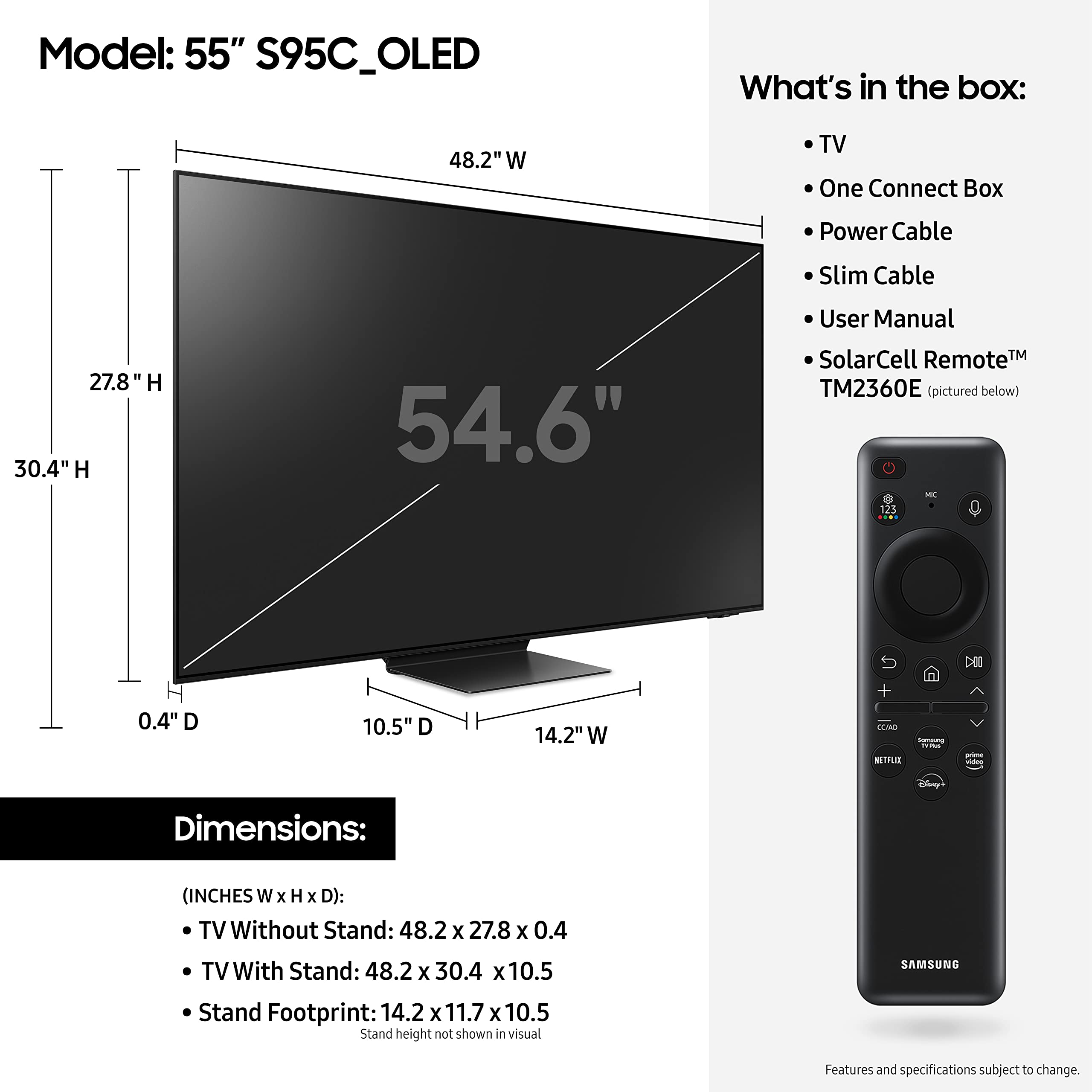 Amazon.co.jp: SAMSUNG 55-Inch Class OLED 4K S95C Series